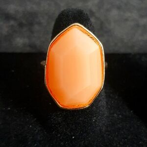 Elegant Orange Stone Ring